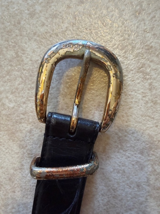 Vintage Ralph Lauren Brown Leather Belt with Dark Edge main image 8
